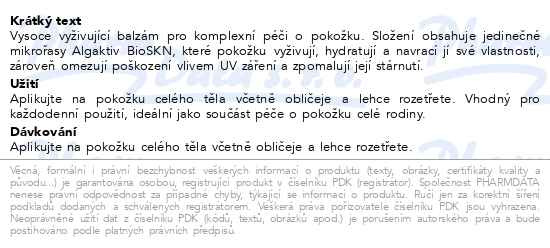 Příbalový leták - Linteo Return to ORIGIN tělový balzám 250ml