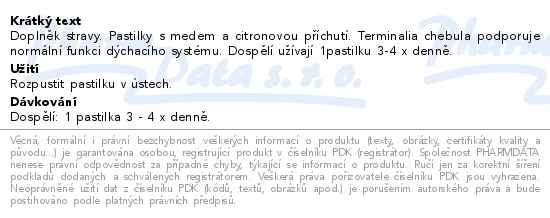 Příbalový leták - Himalaya Koflet H Lemon 12 pastilek