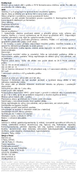 Příbalový leták - Nutrilon Advanced 4 2x500g