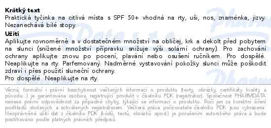 Příbalový leták - BIODERMA Photoderm invisible stick SPF50+ 15g