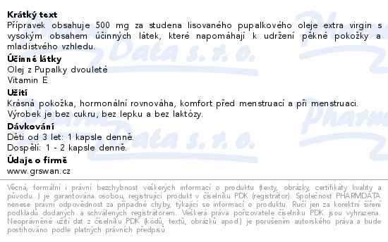 Příbalový leták - GS Pupalka 30 kapslí