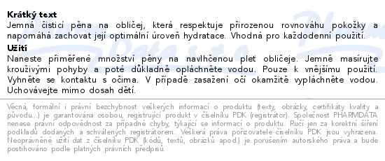 Příbalový leták - SKINDERMA Cleasing Foam Solution 200ml