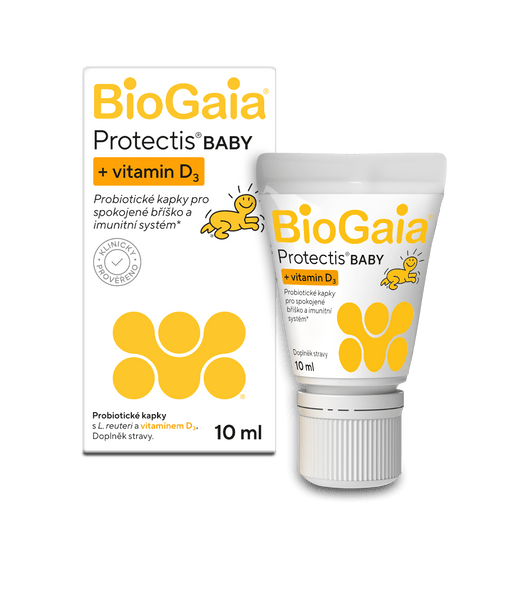 BIOGAIA - krabicka a tuba Protectis BABY vitamin D 10 ml Front 2024 v01