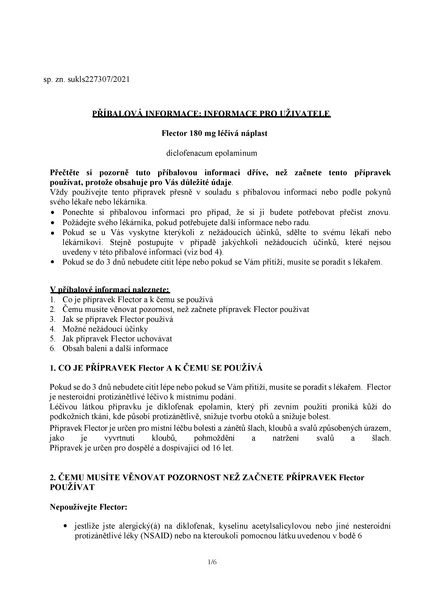 Příbalový leták (SUKL) - Flector 180mg 2 náplasti