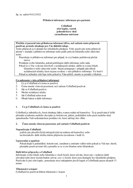 Příbalový leták (SUKL) - Cellufluid 5mg/ml oph.gtt.sol.mdc.30x0.4ml