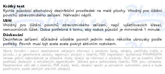 Příbalový leták - Meliseptol HBV ubrousky náhradní náplň 100ks