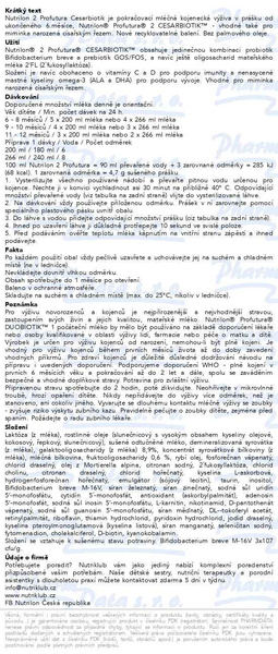 Příbalový leták - Nutrilon 2 Profutura CESARBIOTIK 800g