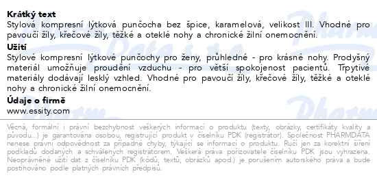 Příbalový leták - JOBST UltraSheer I.KT punč.lýtk.bez šp.v.III karam