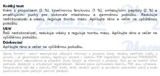 Příbalový leták - ESTHEDERM Propolis+Salicylic acid sérum 30ml
