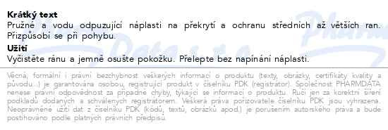 Příbalový leták - Hansaplast Flexible XL elast.náplast 5x7.2cm 10ks