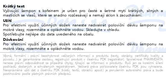 Příbalový leták - FeelEco Šampon na mastné vlasy 300ml