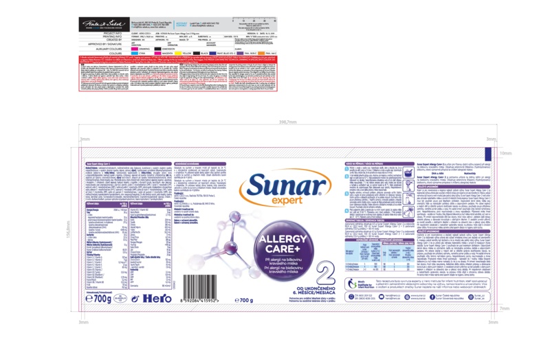Příbalový leták (SUKL) - Sunar Expert Allergy Care+ 2 pokračovací kojenecká výživa 700g