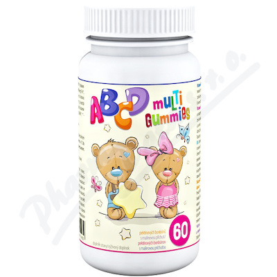 ABCD Multi Gummies 60 pektinových bonbónů