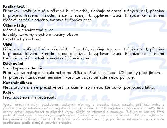 Příbalový leták - Rosen Chalosal žlučníkové kapky 10ml