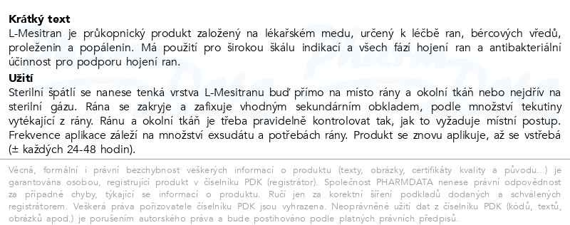Příbalový leták - L-Mesitran Soft 50g
