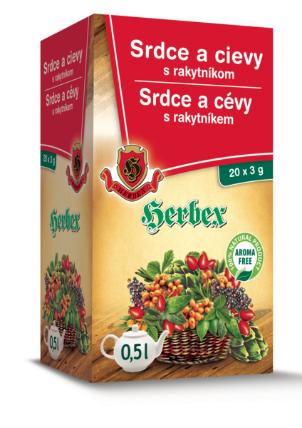 Srdce a cévy s rakytníkem 60g