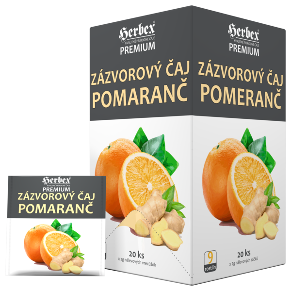 Zázvorový ƒaj pomeranƒ 40 g