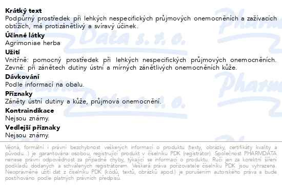Příbalový leták - HERBEX Řepík lékařský čaj sypaný 50g