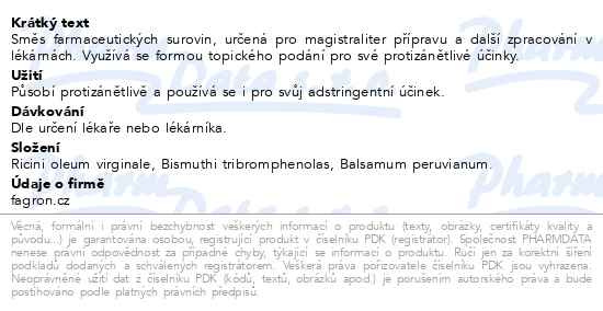 Příbalový leták - Suspensio Višněvski cum balsamo peruvian 50g Fagron