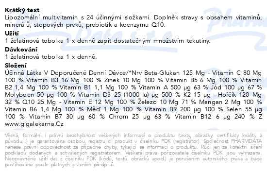 Příbalový leták - Novo C multivitamin tob.30