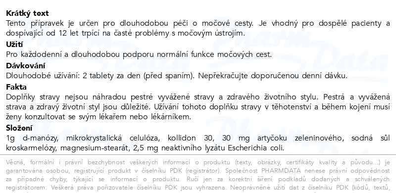 Příbalový leták - Blokurima URO+ 180 tablet