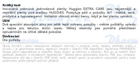 Příbalový leták - HUGGIES extra care 5 11-25kg 28ks