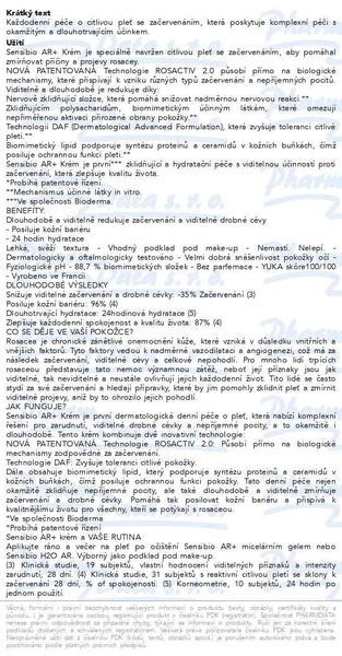 Příbalový leták - BIODERMA Sensibio AR+ cream 40ml