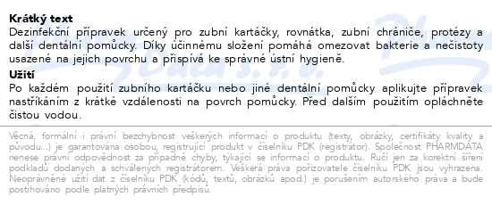 Příbalový leták - Easy Life Fresh Smile 100ml