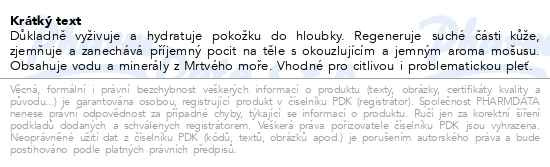 Příbalový leták - KESEM Luxusní tělové máslo mošus 350 ml