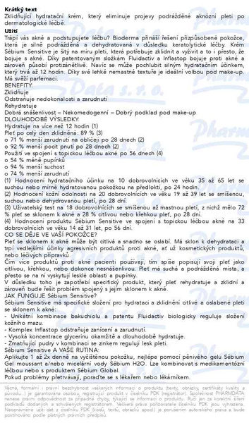 Příbalový leták - BIODERMA Sébium Sensitive 30ml