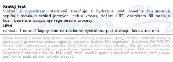 Příbalový leták - Eucerin HYALURON-FILLER+3xEFFECT sérum 5% B5 30ml