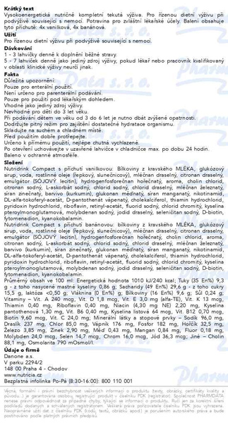 Příbalový leták - Nutridrink Compact 6+2 (vanilka-banán) 8x125ml