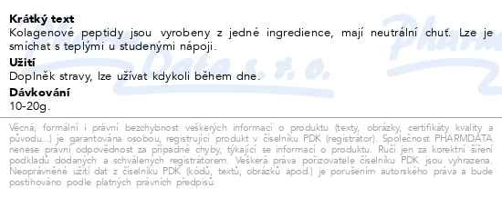Příbalový leták - Vital Proteins Collagen Peptides 567g