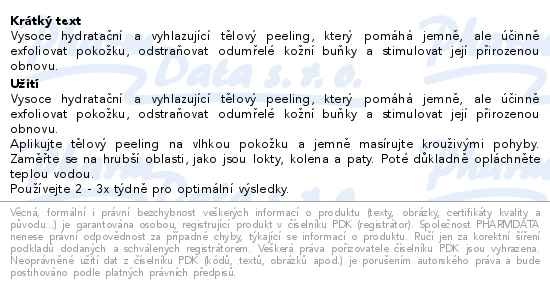Příbalový leták - Sol de Janeiro Bum Bum tělový peeling 220g
