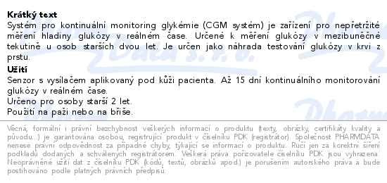 Příbalový leták - Sinocare iCan i3 systém pro monitoraci glukózy