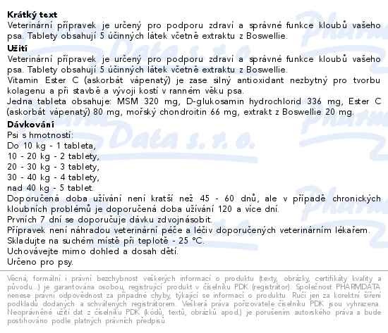 Příbalový leták - Strong Joints&Bones tbl.30