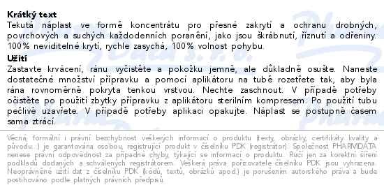 Příbalový leták - Hansaplast tekutá náplast 10ml
