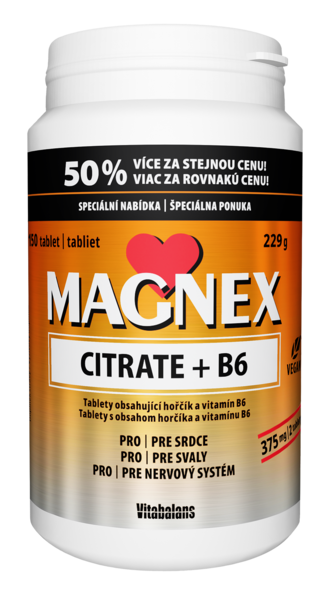 Magnex Citrate + B6_375 mg_N150