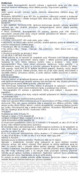Příbalový leták - BIODERMA Photoderm PEDIATRICS Spray SPF50+ 200ml