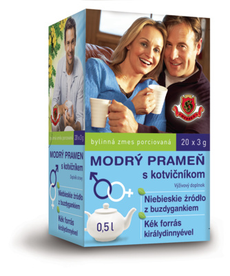 Modrý pramen s kotviƒníkem 20x3g
