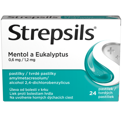 5000158105034_Strepsils Mentol a Eukalyptus 24 pastilek
