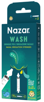 NAZAR Wash Stříkačky na výplach nosu 10 ml 2 ks