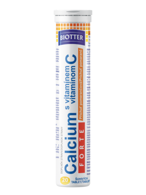 Biotter Calcium s vit. C FORTE pomeranč