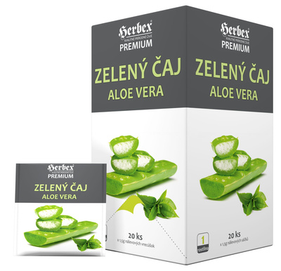 Zelený čaj s Aloe Vera 20x1,5 g
