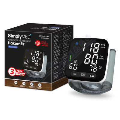 SimplyMed Automatický zápěstní digit.tlakoměr U63I