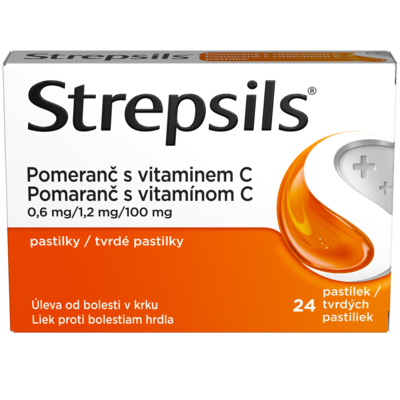 5000158102705_STREPSILS Pomeranč s vitamínem C 24 pastilek