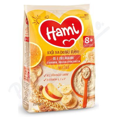 Hami Ml.kaše na dob.ráno 7obil.ban.jab.pom.210g 8M