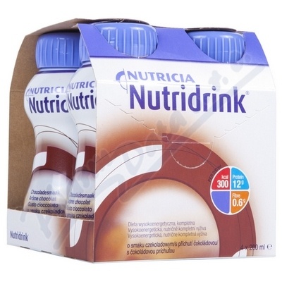 Nutridrink s příchutí čokoládovou por.sol.4x200ml