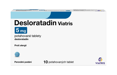 COE14821C_EU_CZ_Desloratadine_5mg_10_CT_3D pack_F