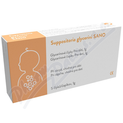 Glycerínové čípky SANO Pro děti 1 g